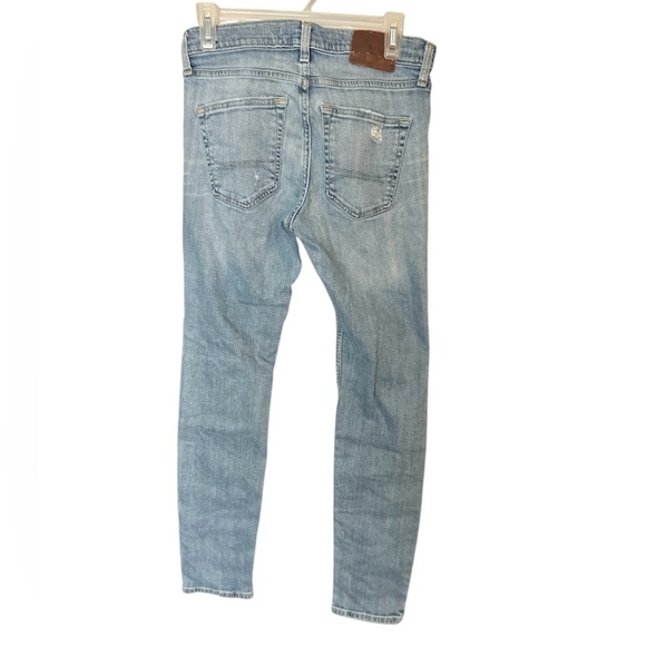 Hollister Supper Skinny California Epic Flex Light Blue Distressed Jeans 28x30 - Picture 2 of 13